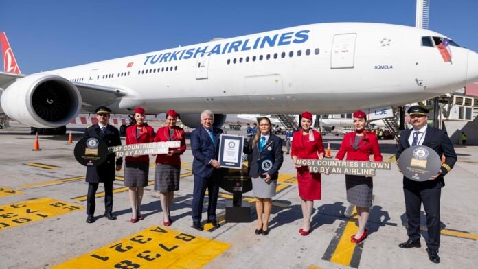 Guinness World Records certifica a Turkish Airlines como líder global en destinos