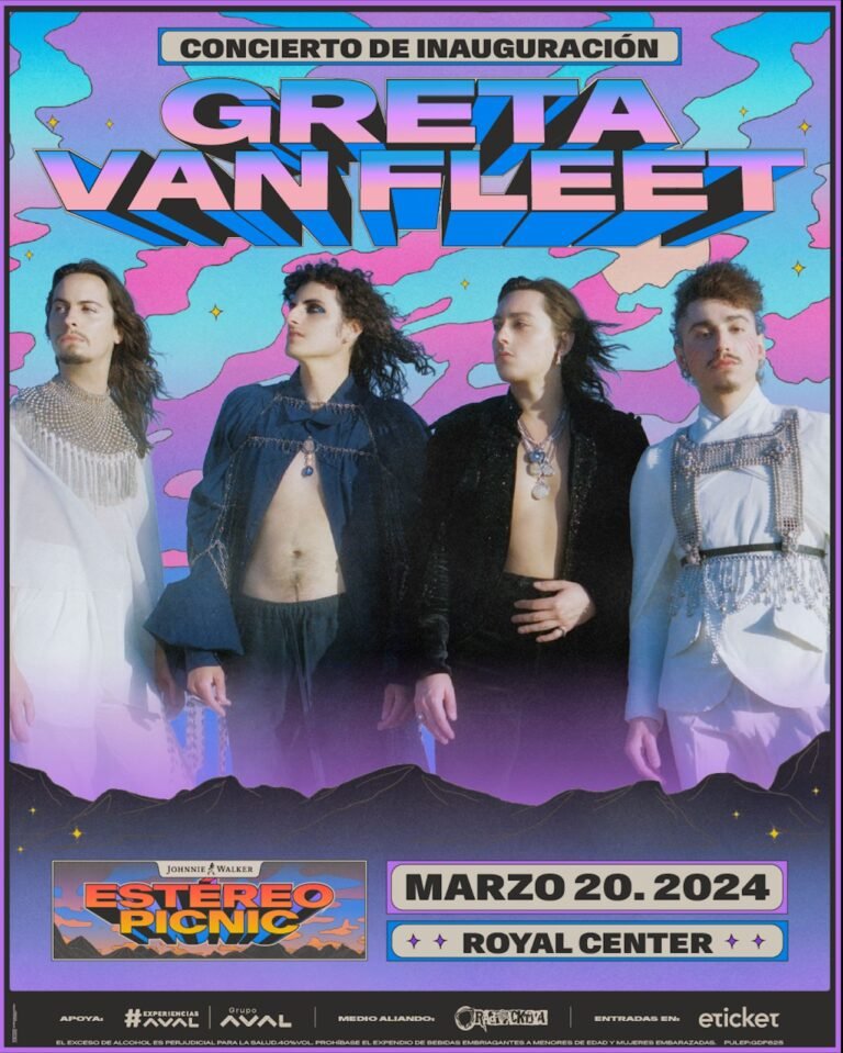 Greta Van Fleet en el Concierto de Inauguración del Festival Estéreo Picnic 2024