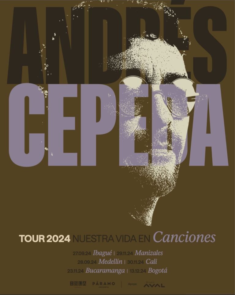 Nuestra Vida en Canciones: una gira de Andrés Cepeda por Colombia