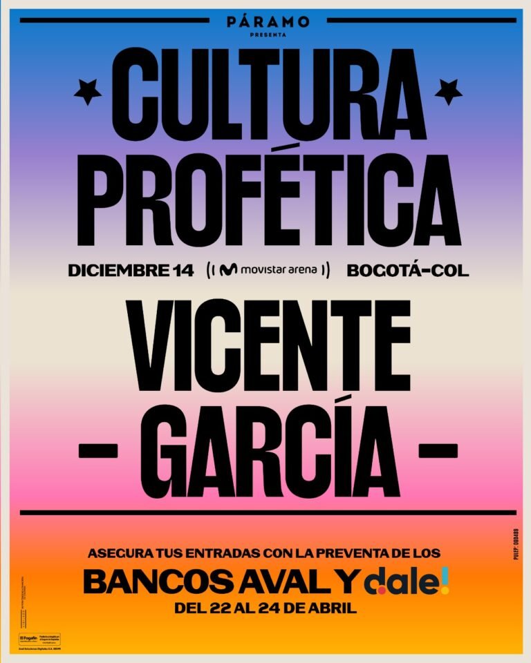 Cultura Profética y Vicente García en concierto en el Movistar Arena