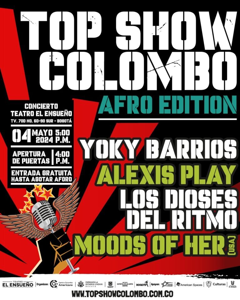 Top Show Colombo: Sonidos Afro llegan al Teatro Ensueño