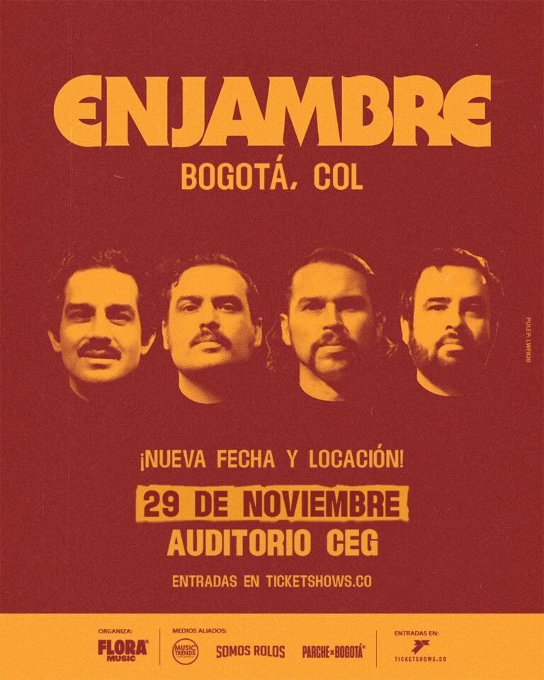 ¡Enjambre en Bogotá! Una noche exclusiva de rock mexicano