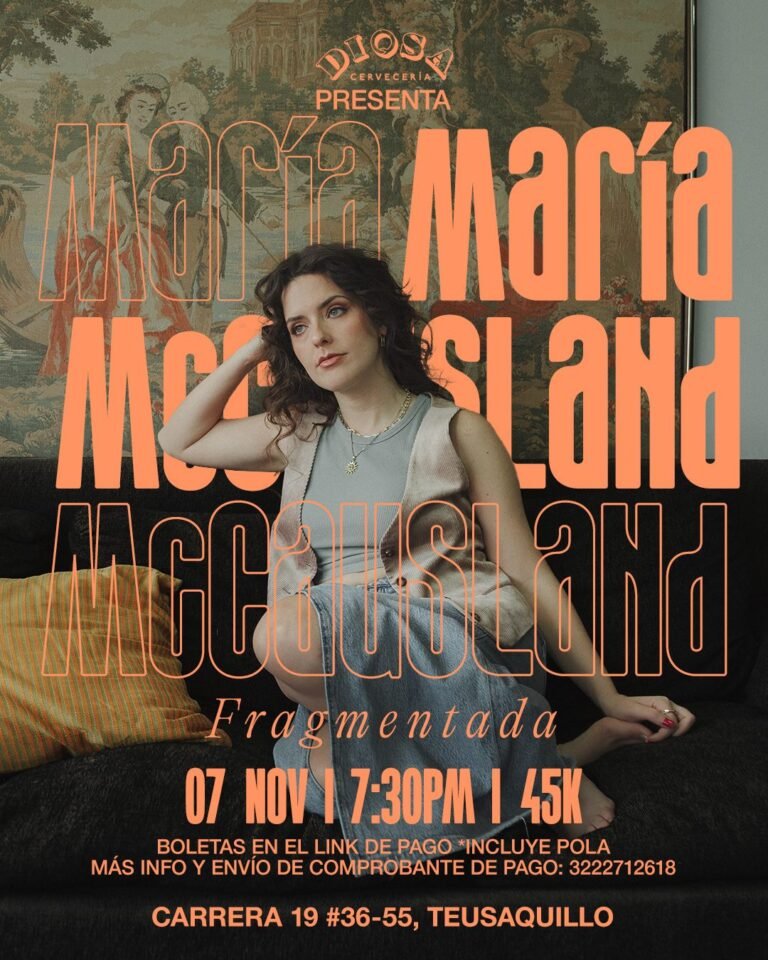 María McCausland presentará su EP ‘Fragmentada’ en concierto en Bogotá