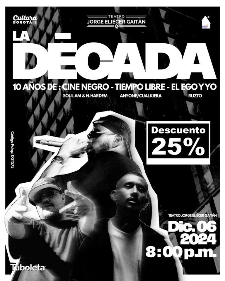Tres discos icónicos del rap colombiano celebran 10 años en el Jorge Eliécer Gaitán
