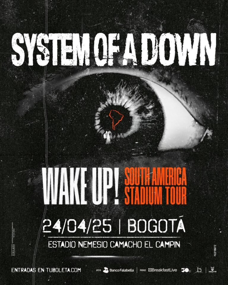 System of a Down en Bogotá: Una leyenda del rock llega a Colombia