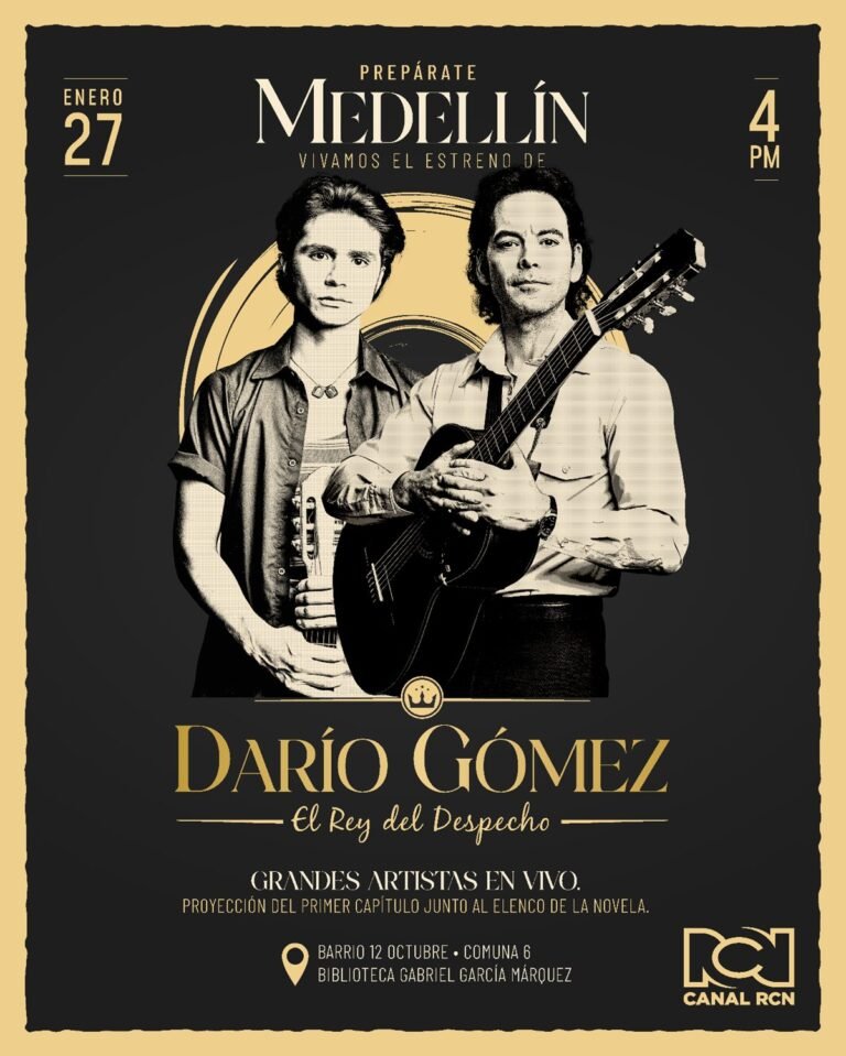 Gran Estreno de "Darío Gómez, El Rey del Despecho" por Canal RCN