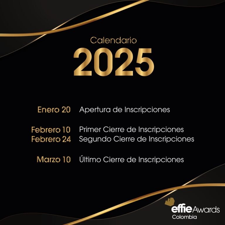 Abiertas inscripciones para la edición Effie Awards Colombia 2025