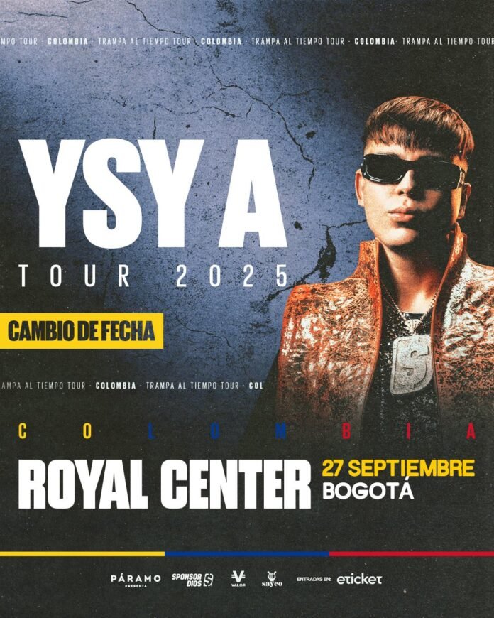 YSY A llega a Colombia en septiembre con su gira mundial y su nuevo sencillo 'Leal'