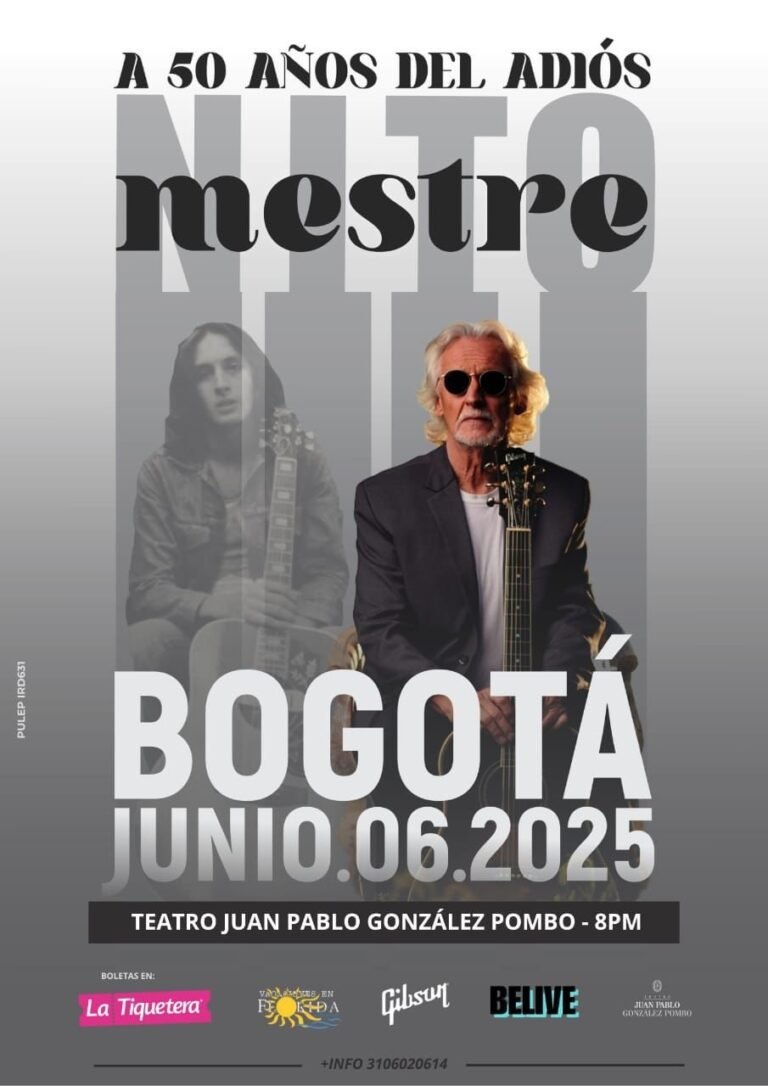 Nito Mestre regresa a Bogotá con su tour “A 50 años del adiós”