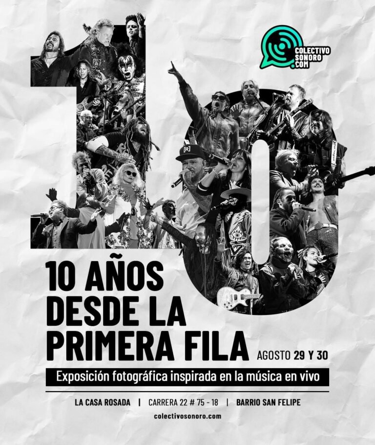 '10 Años Desde la Primera Fila': Exposición Fotográfica que Festeja la Trayectoria de Colectivo Sonoro
