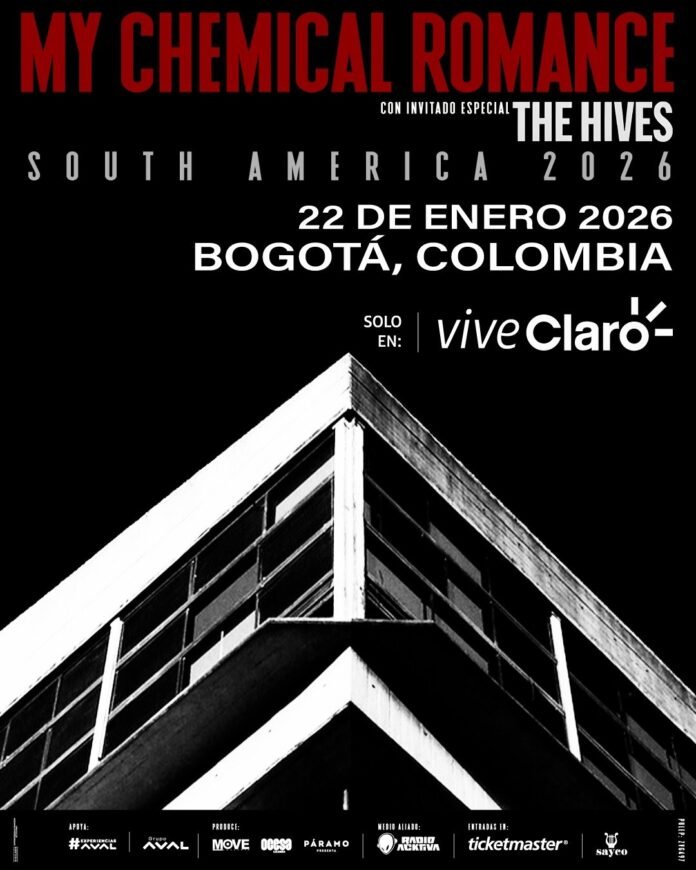 My Chemical Romance y The Hives: El show que no te puedes perder en 2026