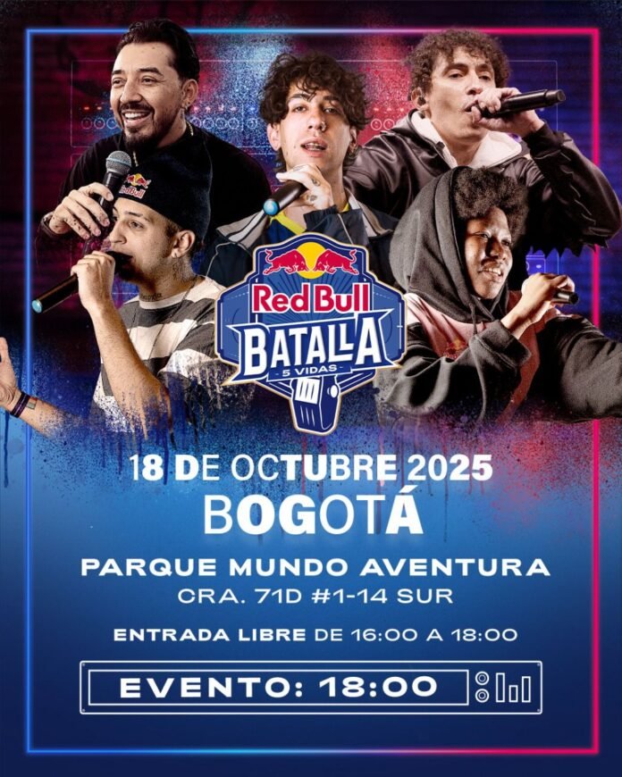 Aniversario de Red Bull Batalla: Todos los Campeones se Unen en el Súper 5 Vidas en Colombia