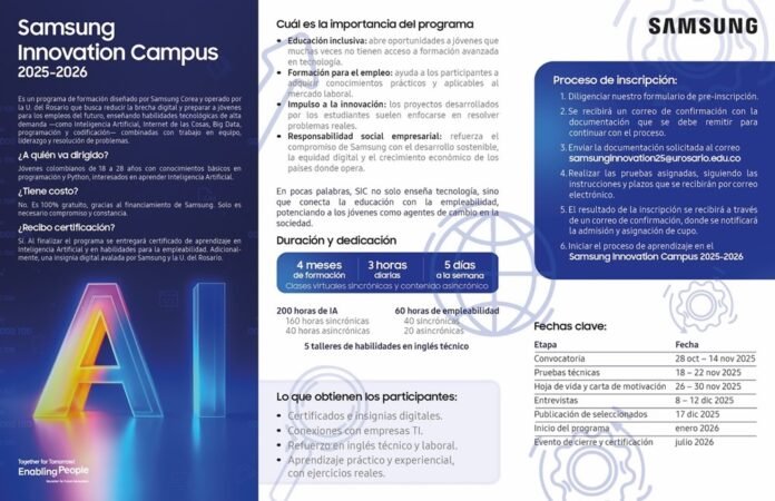 samsung-innovation-campus-ia-empleo-2025 Abre Convocatoria Samsung Innovation Campus 2025-2026: Fórmate en IA y Empleabilidad
