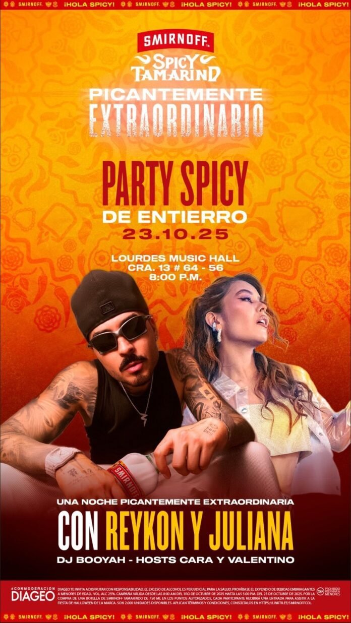 Smirnoff Spicy Tamarindo: Vive la Autenticidad en la Inolvidable 'Party Spicy de Entierro' en Bogotá