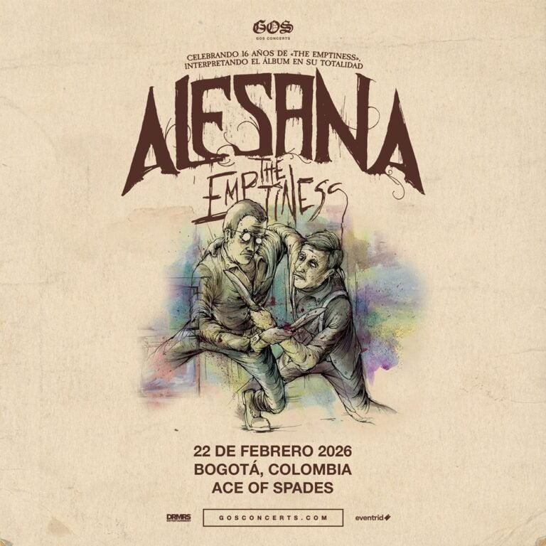Alesana en Bogotá 2026: “The Emptiness” completo en Ace of Spades