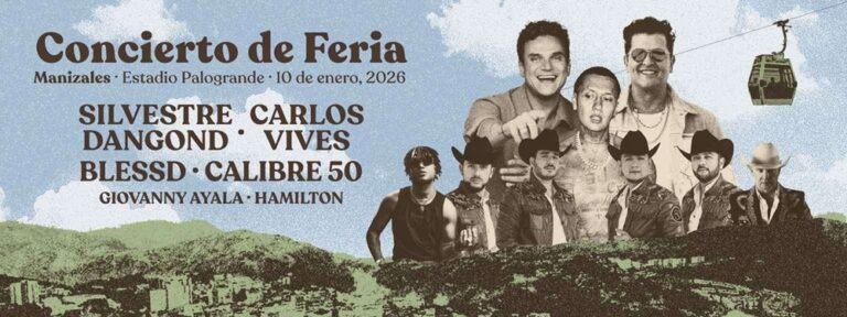 Gran Concierto Feria de Manizales 2026: nómina de artistas y entradas