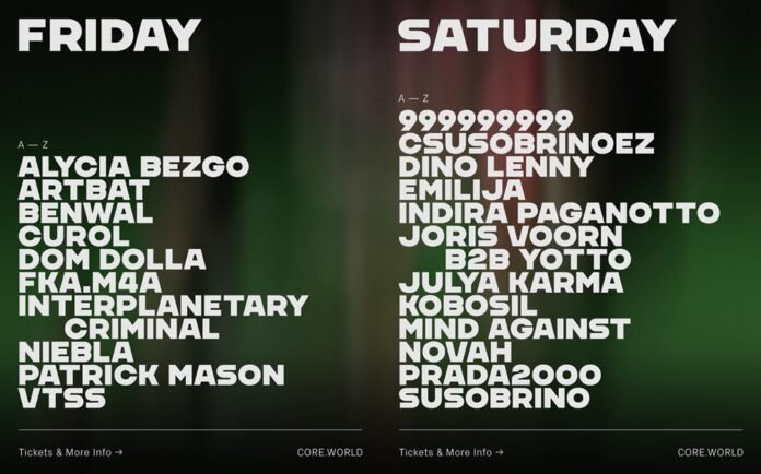 CORE Medellín Confirma Fechas y Artistas: 20 y 21 de Febrero de 2026