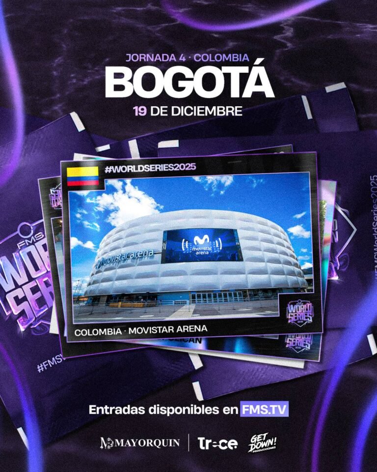 El GOAT se busca en Bogotá: FMS World Series 2025, Line-up y Entradas