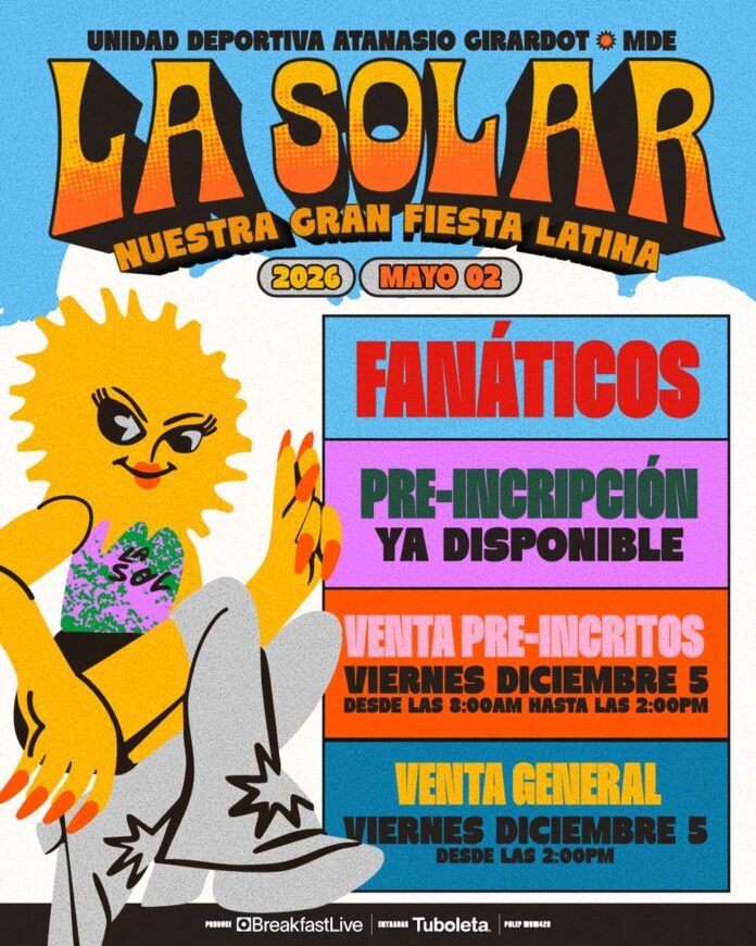 La Solar: El Festival más Caliente de 2026 Llega al Atanasio Girardot