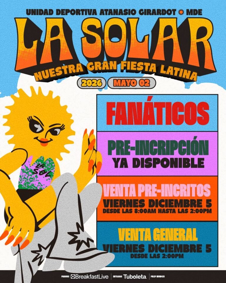 La Solar 2026 anuncia nueva sede: ¡Será en el Atanasio Girardot! La Solar 2026 anuncia nueva sede: ¡Será en el Atanasio Girardot!