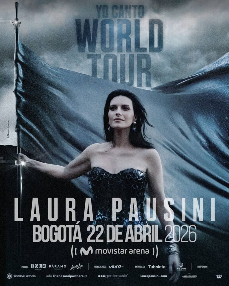 Laura Pausini anuncia gira mundial 2026 y concierto en Bogotá: Fechas y boletas