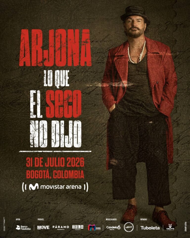 Ricardo Arjona en Bogotá 2026: Fecha, precios y preventa de boletas
