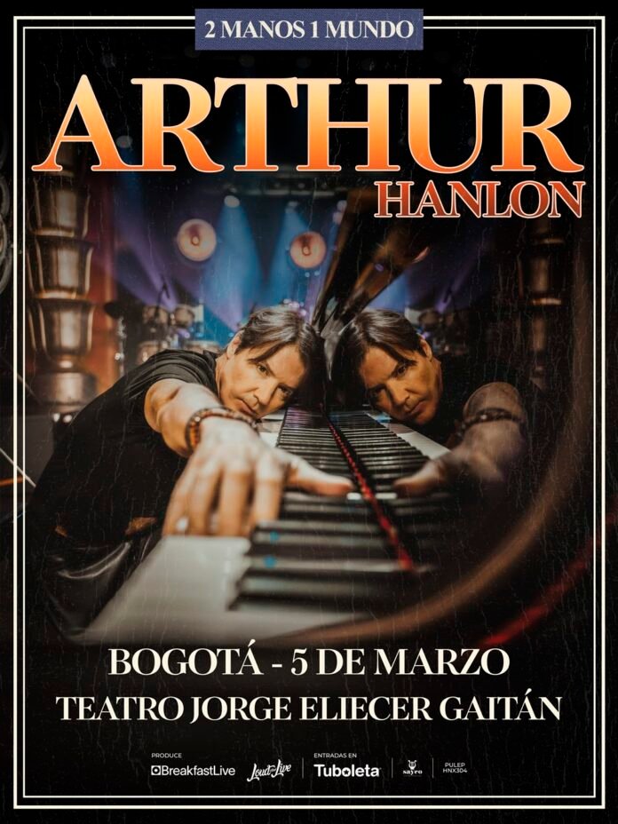 El pianista Arthur Hanlon regresa a Colombia este 5 de marzo