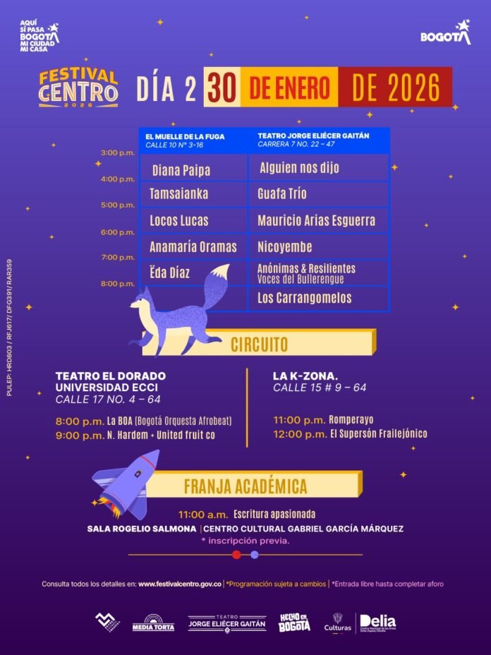 festival-centro-2026-dia-2 Festival Centro 2026: Homenaje a Nicoyembe y 15 artistas en vivo