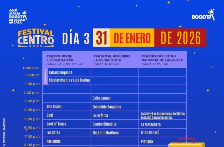 Festival Centro 2026: Programación y artistas del Día 3