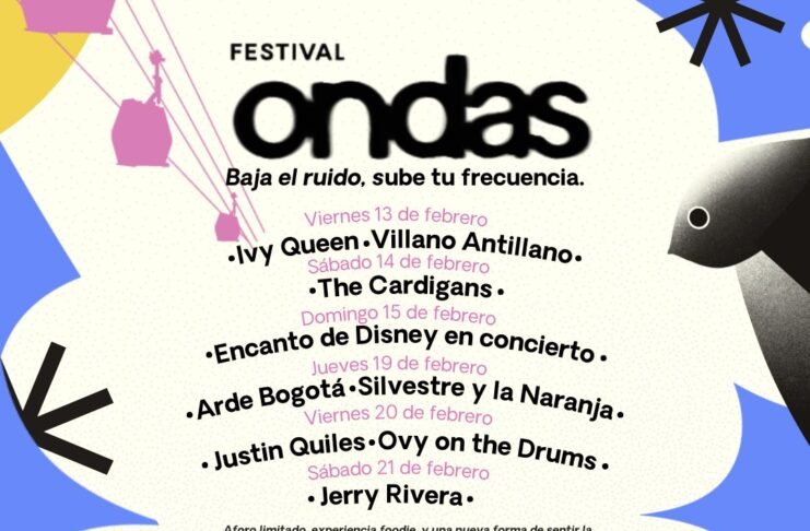 Cartel del Festival Ondas 2026: Ivy Queen, Jerry Rivera y The Cardigans en el Simón Bolívar