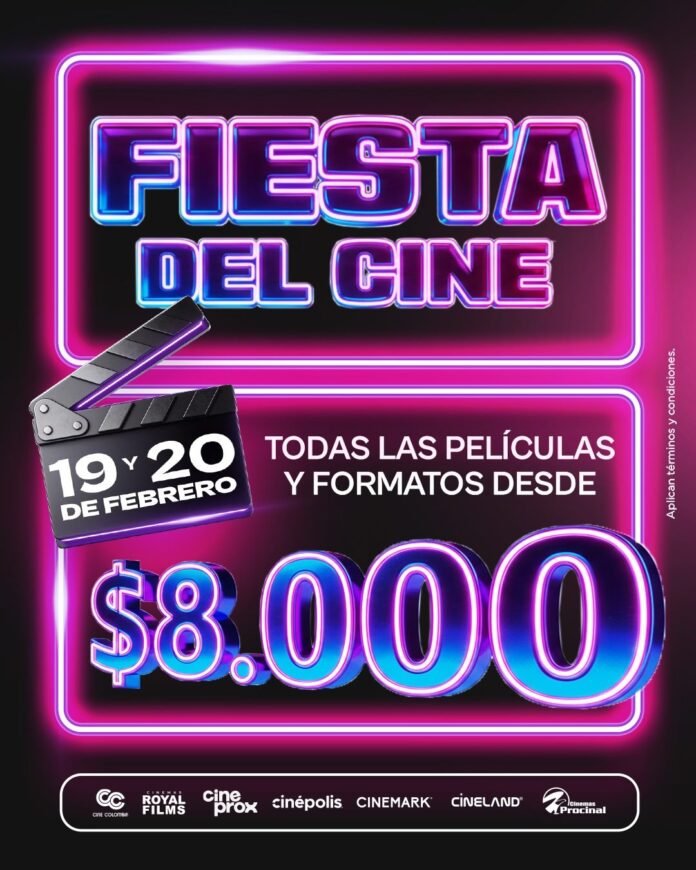 Vuelve la Fiesta del Cine a Colombia: Fechas, precios y cómo comprar preventa