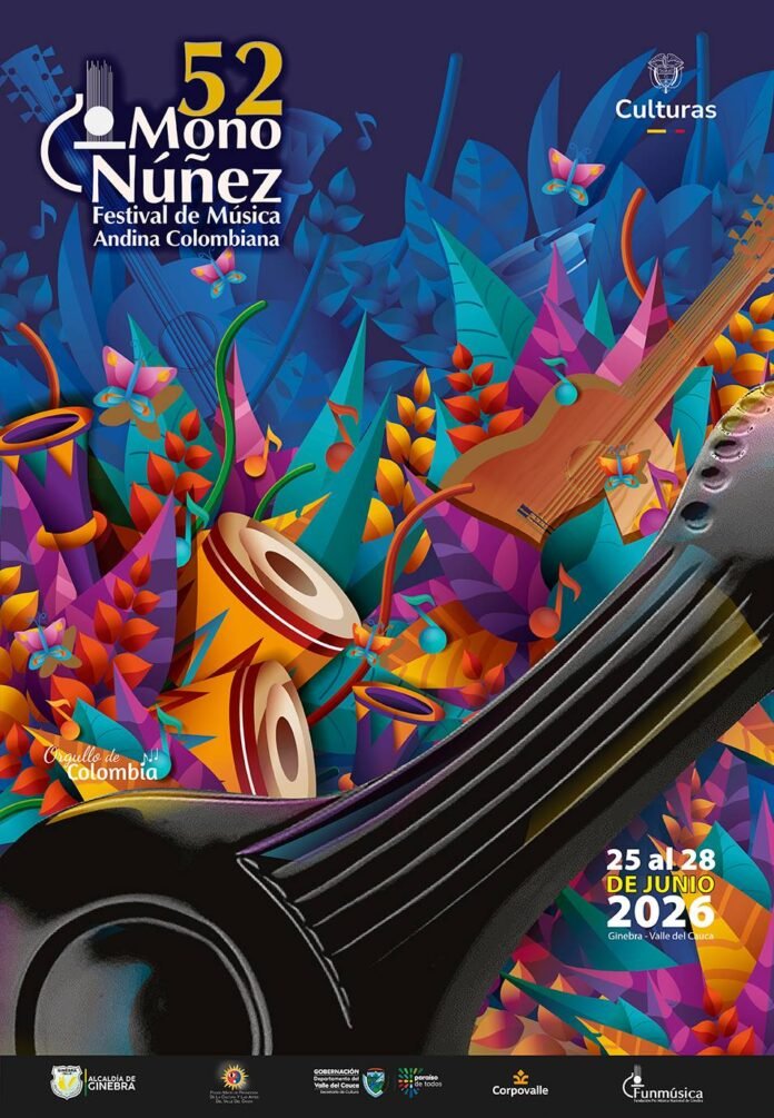 Tradición y Color: Wadith Neira diseña el afiche del Mono Núñez 52