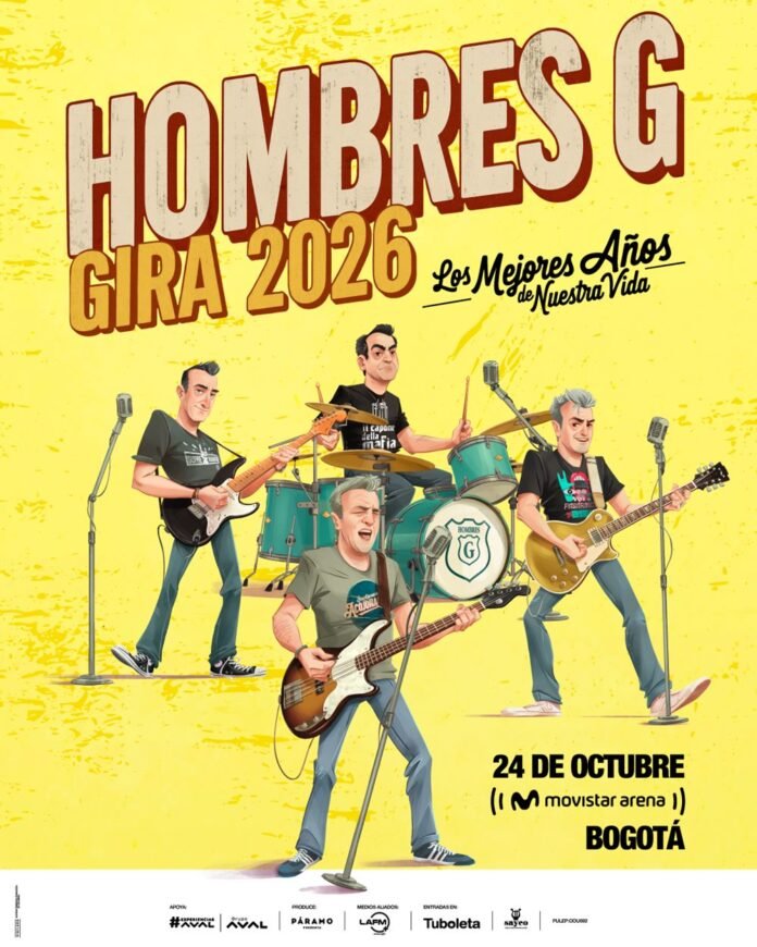 Hombres G en Bogotá: fecha, entradas y preventa 2026