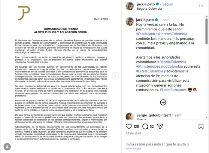 Denuncian a odontólogo Andrés Felipe Libreros por presuntas irregularidades.