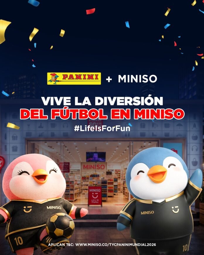 MINISO Colombia lanza álbum Panini del Mundial 2026 y colección exclusiva