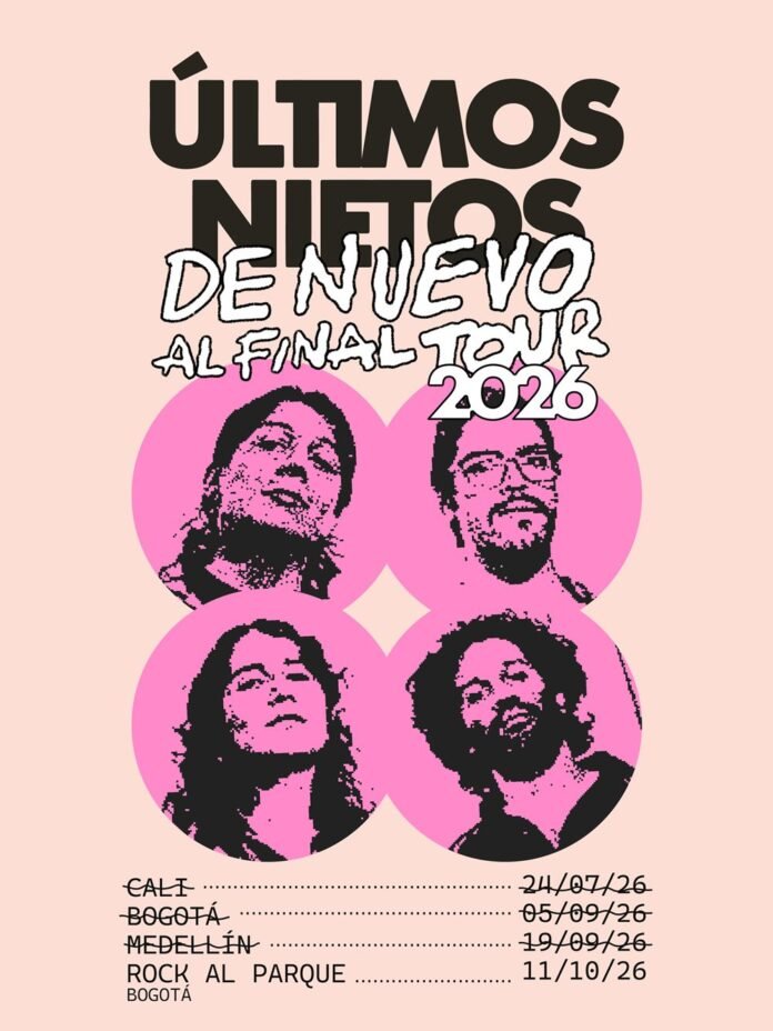 Últimos Nietos llega a Rock al Parque con su gira 2026
