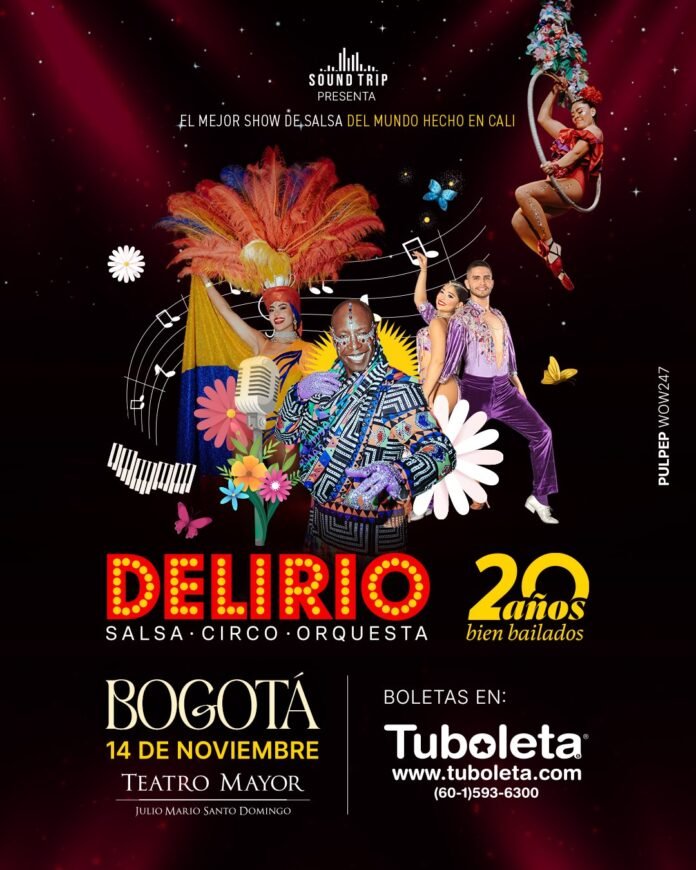 Delirio presenta en Bogotá sus 20 años de salsa, circo y orquesta