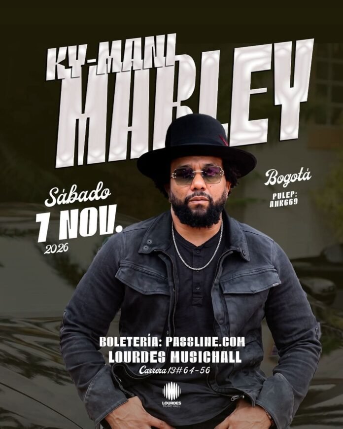 Reggae Love en Bogotá: Ky-Mani Marley llega a Lourdes Music Hall
