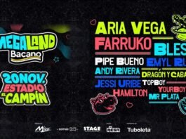 Megaland Bacano 2026: Line up oficial con Farruko, Blessd y Aria Vega